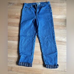 LL Bean Classic Fit Flannel Lined Jeans